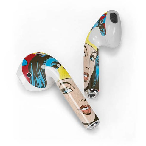 DC Comics Wonder Woman Vintage Profile Apple AirPods Skin