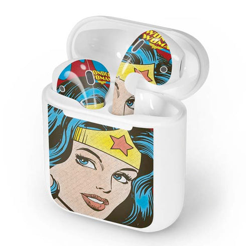 DC Comics Wonder Woman Vintage Profile Apple AirPods Skin