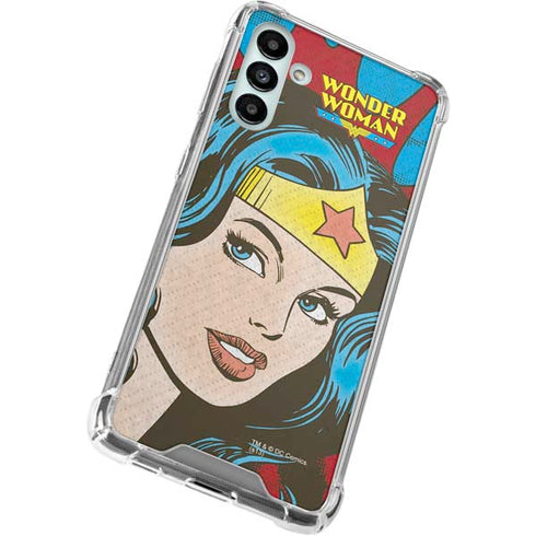 DC Comics Wonder Woman Vintage Profile Galaxy A13 5G Clear Case