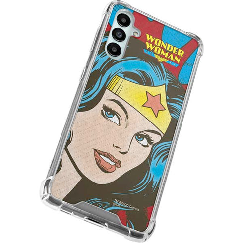 DC Comics Wonder Woman Vintage Profile Galaxy A14 5G Clear Case