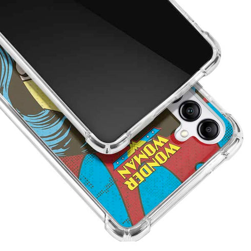 DC Comics Wonder Woman Vintage Profile Galaxy A14 5G Clear Case