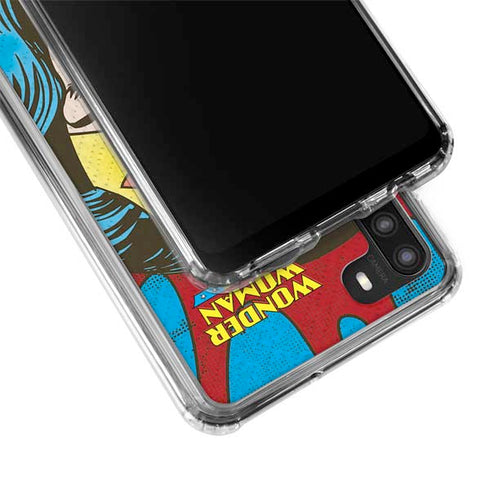 DC Comics Wonder Woman Vintage Profile Galaxy A21 Clear Case