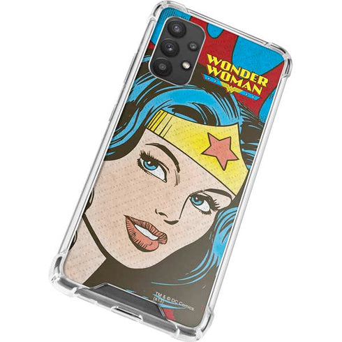 DC Comics Wonder Woman Vintage Profile Galaxy A32 5G Clear Case