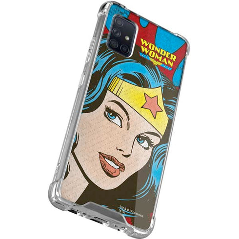 DC Comics Wonder Woman Vintage Profile Galaxy A51 5G Clear Case