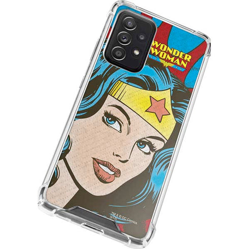 DC Comics Wonder Woman Vintage Profile Galaxy A52 5G Clear Case