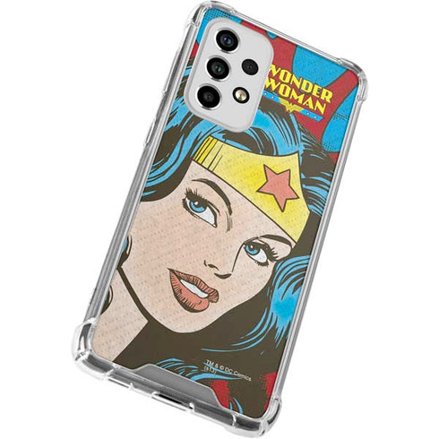 DC Comics Wonder Woman Vintage Profile Galaxy A53 5G Clear Case