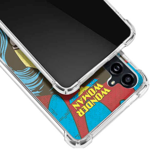 DC Comics Wonder Woman Vintage Profile Galaxy A54 5G Clear Case