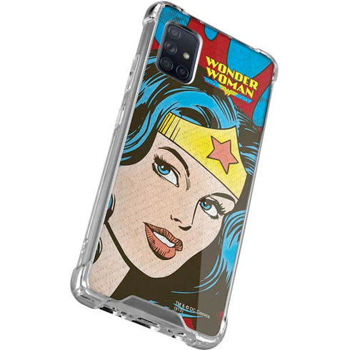 DC Comics Wonder Woman Vintage Profile Galaxy A71 5G Clear Case