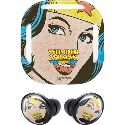 DC Comics Wonder Woman Vintage Profile Galaxy Buds Pro Skin