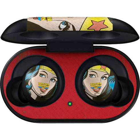 DC Comics Wonder Woman Vintage Profile Galaxy Buds Skin