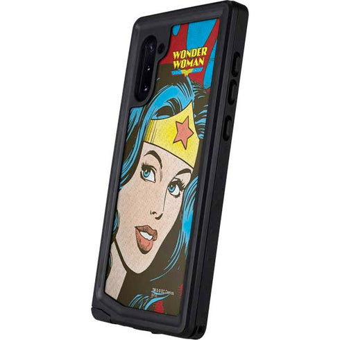 DC Comics Wonder Woman Vintage Profile Galaxy Note 10 Waterproof Case