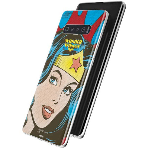 DC Comics Wonder Woman Vintage Profile Galaxy S10 Skin