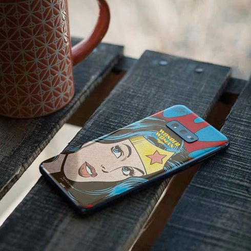 DC Comics Wonder Woman Vintage Profile Galaxy S10e Skin