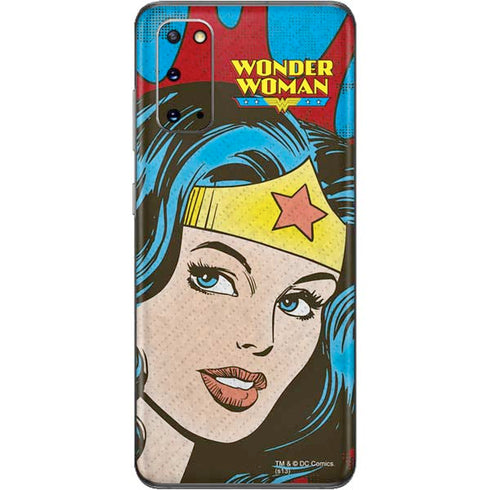 DC Comics Wonder Woman Vintage Profile Galaxy S20 Skin