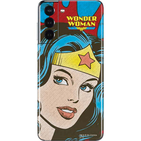 DC Comics Wonder Woman Vintage Profile Galaxy S21 5G Skin