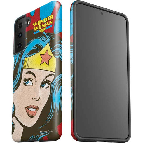 DC Comics Wonder Woman Vintage Profile Galaxy S21 Plus 5G Pro Case