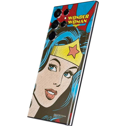 DC Comics Wonder Woman Vintage Profile Galaxy S22 Ultra Skin