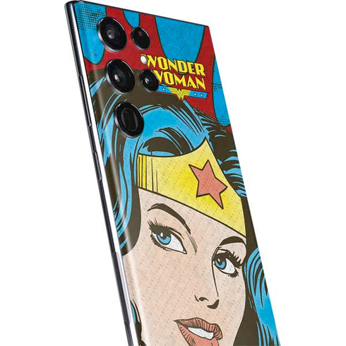DC Comics Wonder Woman Vintage Profile Galaxy S22 Ultra Skin