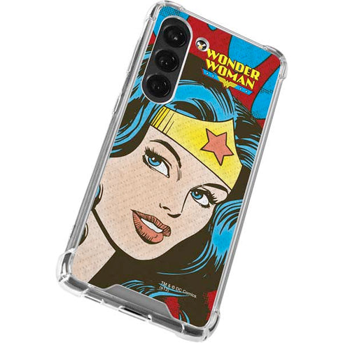 DC Comics Wonder Woman Vintage Profile Galaxy S23 Clear Case