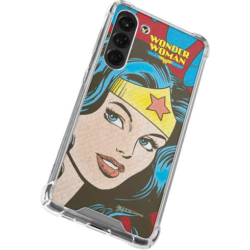 DC Comics Wonder Woman Vintage Profile Galaxy S23 Plus Clear Case