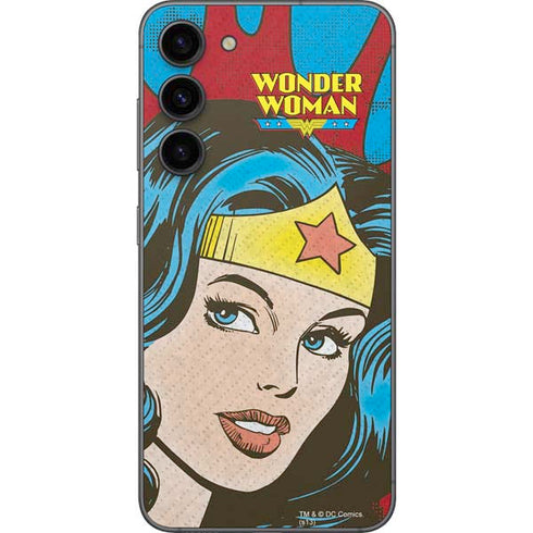 DC Comics Wonder Woman Vintage Profile Galaxy S23 Plus Skin
