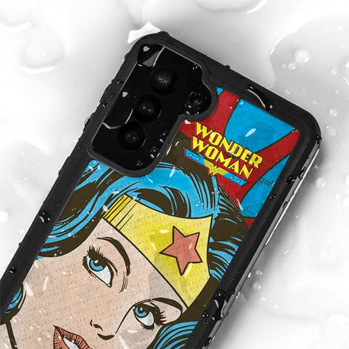 DC Comics Wonder Woman Vintage Profile Galaxy S23 Waterproof Case