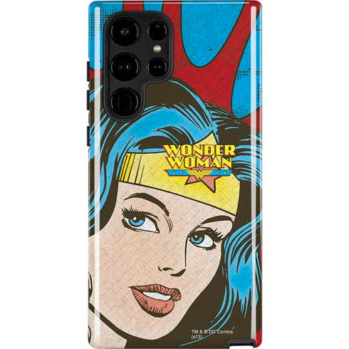 DC Comics Wonder Woman Vintage Profile Galaxy S24 Ultra Impact Case