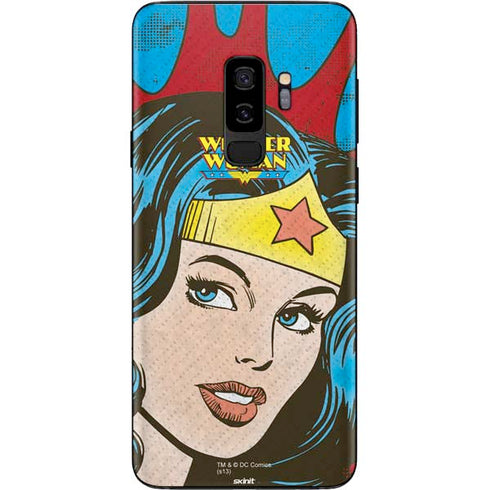 DC Comics Wonder Woman Vintage Profile Galaxy S9 Plus Skin