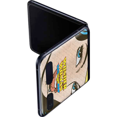 DC Comics Wonder Woman Vintage Profile Galaxy Z Flip Skin
