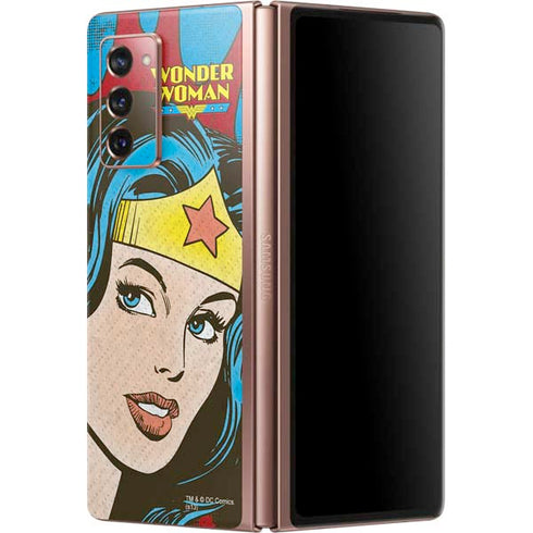 DC Comics Wonder Woman Vintage Profile Galaxy Z Fold2 5G Skin