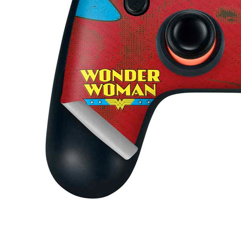 DC Comics Wonder Woman Vintage Profile Google Stadia Controller Skin
