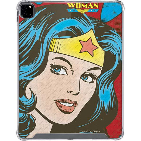 DC Comics Wonder Woman Vintage Profile iPad Pro 12.9in (2020) Clear Case