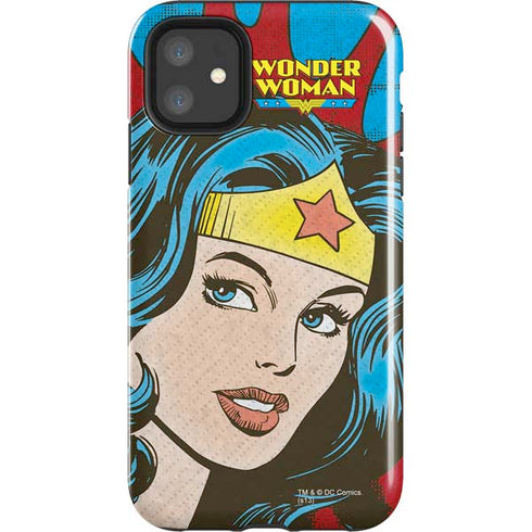 DC Comics Wonder Woman Vintage Profile iPhone 11 Impact Case