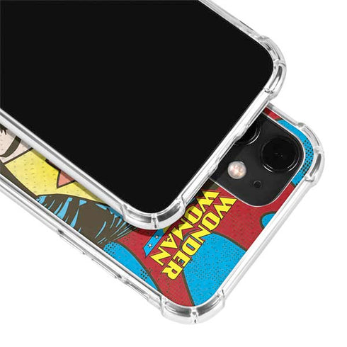 DC Comics Wonder Woman Vintage Profile iPhone 12 Clear Case
