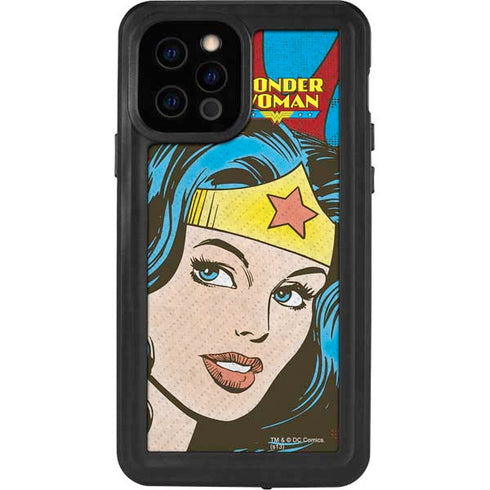 DC Comics Wonder Woman Vintage Profile iPhone 12 Pro Waterproof Case