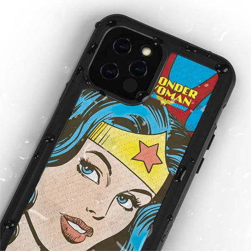 DC Comics Wonder Woman Vintage Profile iPhone 12 Pro Waterproof Case