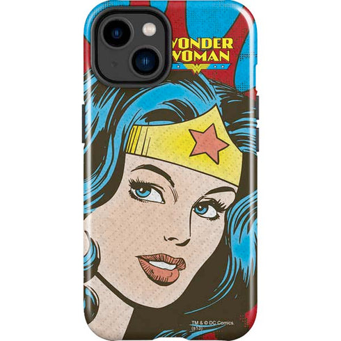 DC Comics Wonder Woman Vintage Profile iPhone 14 Plus Impact Case