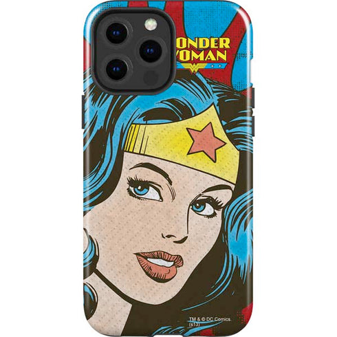 DC Comics Wonder Woman Vintage Profile iPhone 15 Pro Max Impact Case