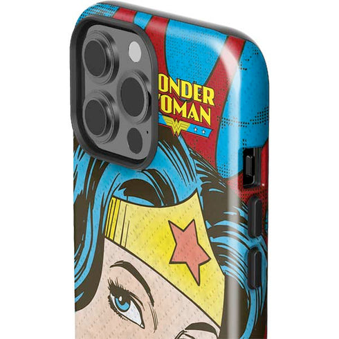 DC Comics Wonder Woman Vintage Profile iPhone 15 Pro Max Impact Case