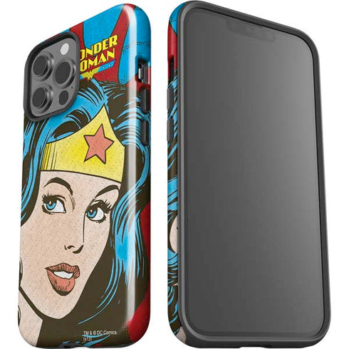 DC Comics Wonder Woman Vintage Profile iPhone 15 Pro Max Impact Case