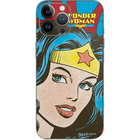 DC Comics Wonder Woman Vintage Profile iPhone 14 Pro Max Skin