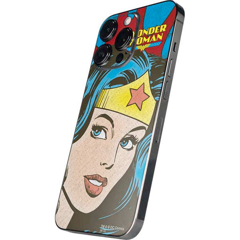DC Comics Wonder Woman Vintage Profile iPhone 14 Pro Skin