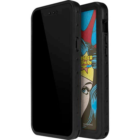DC Comics Wonder Woman Vintage Profile iPhone 15 Waterproof Case