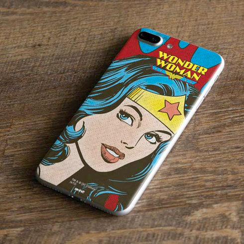 DC Comics Wonder Woman Vintage Profile iPhone 8 Plus Skin