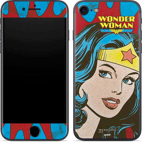 DC Comics Wonder Woman Vintage Profile iPhone 8 Skin