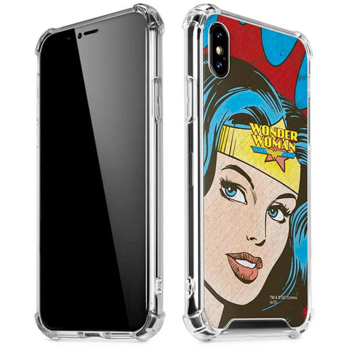 DC Comics Wonder Woman Vintage Profile iPhone XS Max Clear Case