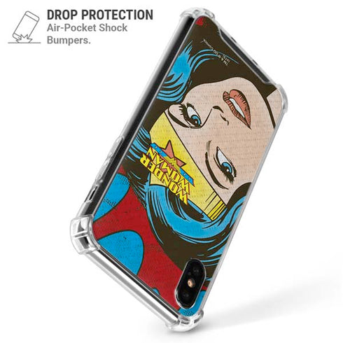 DC Comics Wonder Woman Vintage Profile iPhone XS Max Clear Case