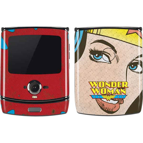 DC Comics Wonder Woman Vintage Profile Motorola RAZR Skin