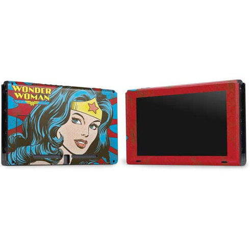 DC Comics Wonder Woman Vintage Profile Nintendo Switch Bundle Skin
