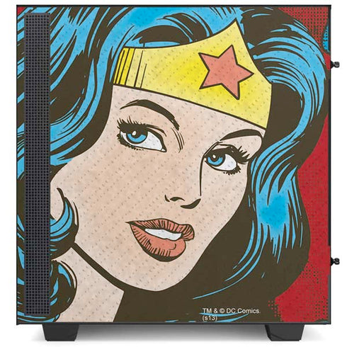 DC Comics Wonder Woman Vintage Profile NZXT H510 Compact ATX Mid-Tower Case Skin